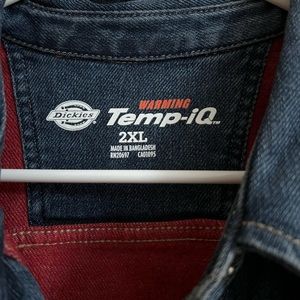 NWT Dickies Women's Warming Temp-iQ® FLEX Denim Work Shirt (shacket)